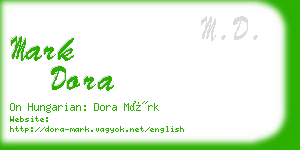 mark dora business card